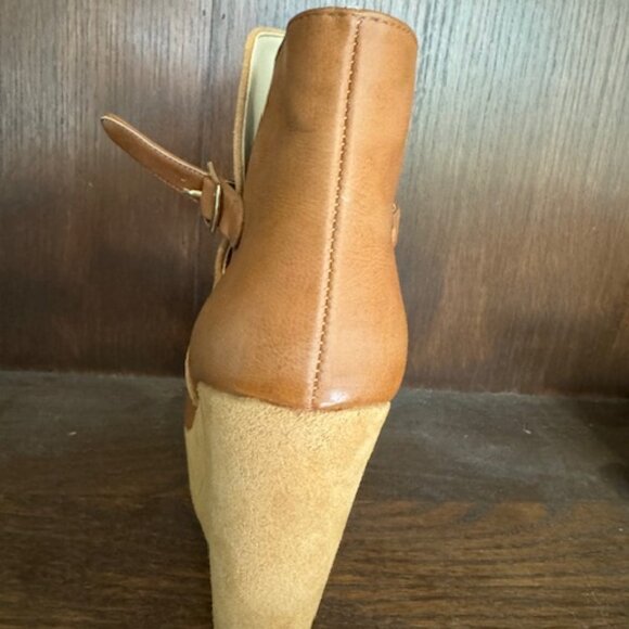 Stella McCartney Tan Wedge Booties - Picture 5 of 5